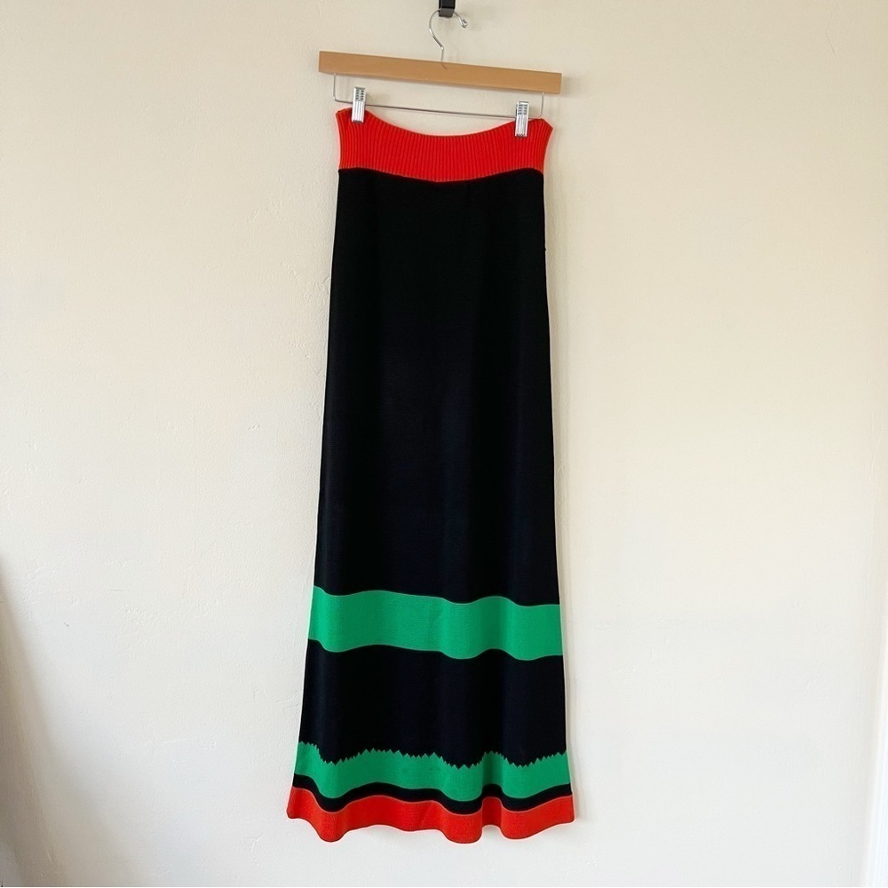Giorgio di Sant' Angelo Biplane Intarsia Knit Maxi Dress - Picture 5 of 10